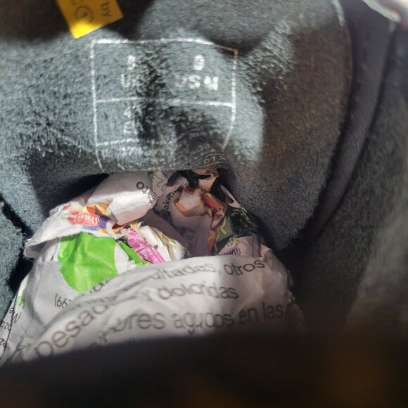 Dr. Martens Air Wair Unisex Size M9 L10 US Black Leather Lace up Boots 11822 - Picture 11 of 11